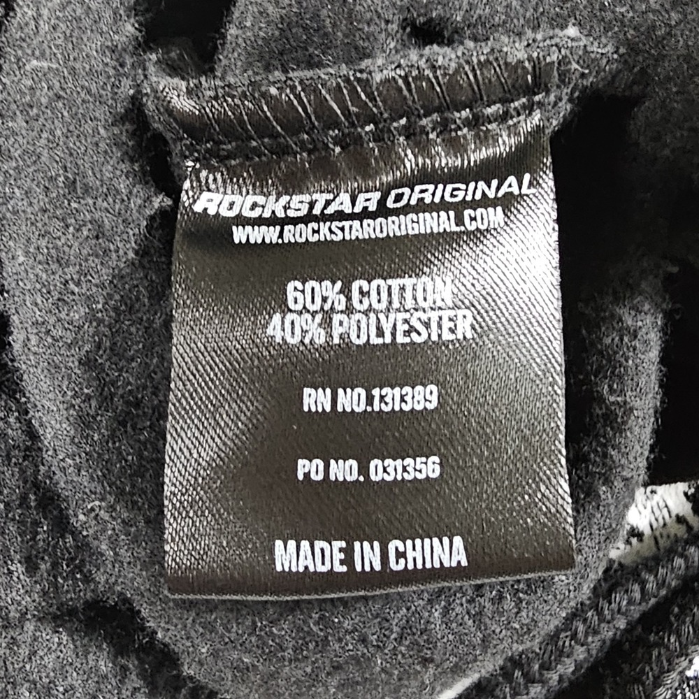 Rockstar Original‎ Warm Up Stacker Pants Black Size Medium - Picture 4 of 13
